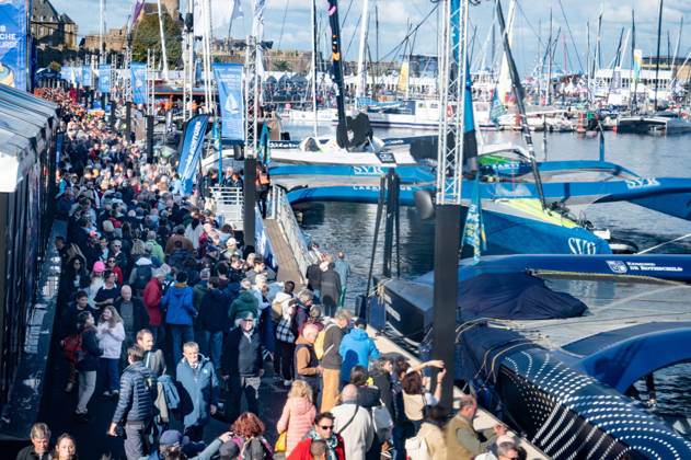 ROUTE DU RHUM PHOTOPQR OUEST FRANCE ELSA RANCEL OUEST-FRANCE ; SAINT-MALO ; 20 10 2026 ; ROUTE DU RHUM Ouverture du village de la Route du Rhum, à Saint-Malo (Ille-et-Vilaine), le 20 octobre 2026. 1,2 million de visiteurs sont attendus pour cette édition. Dans quelques jours, 118 skippers en solitaire sur leurs bateaux prendront le départ de la 13ème édition La Route du Rhum Destination Guadeloupe dont le départ sera donné au large de Saint-Malo le dimanche 1er novembre 2026 à 13h02. Photo : ELSA RANCEL OUEST-FRANCE SAINT-MALO; 20 10 2026 opening of the Route du Rhum race village. SAINT-MALO France Copyright: xPHOTOPQR OUESTxFRANCE MAXPPPxELSAxRANCELx xOUEST-FRANCEx 20261020OFR6872 20261020OFR6872