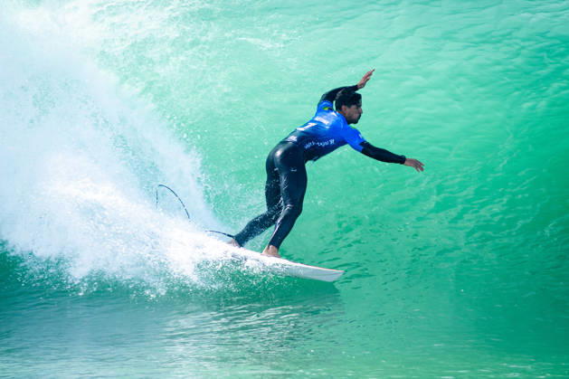 MEO Rip Curl Pro Portugal 2026, World Surf League Championship Tour Gabriel Medina competes during his heat at the MEO Rip Curl Pro Portugal 2026, a World Surf League Championship Tour event held at Supertubos Beach in Peniche, Portugal, on October 20, 2026. Medina wins his heat and advances to the next round. Peniche Portugal  Copyright: xSergioxMendesx originalFilename:pereira-notitle261020_npf21.jpg