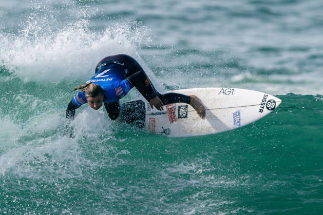 Meo Rip Curl Pro Portugal - Women Quarter Finals Lakey Peterson of the United States competes during the Meo Rip Curl Pro Portugal at Praia dos Supertubos in Peniche, Portugal, on October 20, 2026.  Copyright: xJoaoxRicox originalFilename:rico-meoripcu261020_npN1A.jpg