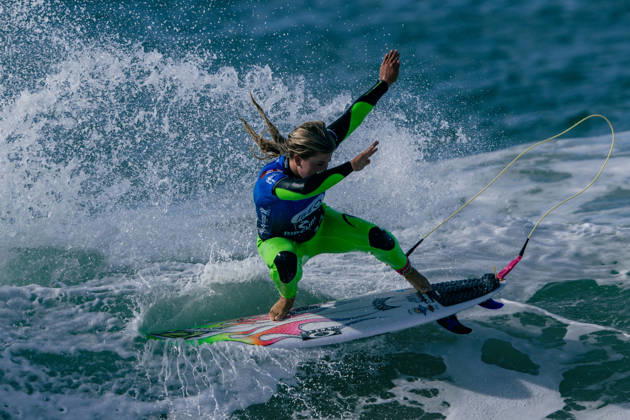 Meo Rip Curl Pro Portugal - Women Quarter Finals Erin Brooks of Canada competes during the Meo Rip Curl Pro Portugal at Praia dos Supertubos in Peniche, Portugal, on October 20, 2026.  Copyright: xJoaoxRicox originalFilename:rico-meoripcu261020_npNj4.jpg