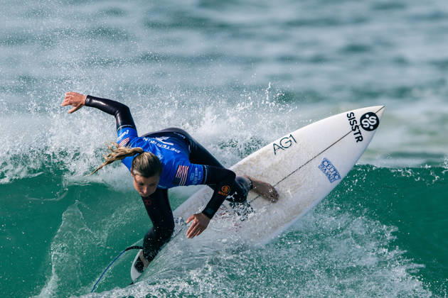 Meo Rip Curl Pro Portugal - Women Quarter Finals Lakey Peterson of the United States competes during the Meo Rip Curl Pro Portugal at Praia dos Supertubos in Peniche, Portugal, on October 20, 2026.  Copyright: xJoaoxRicox originalFilename:rico-meoripcu261020_npnUF.jpg
