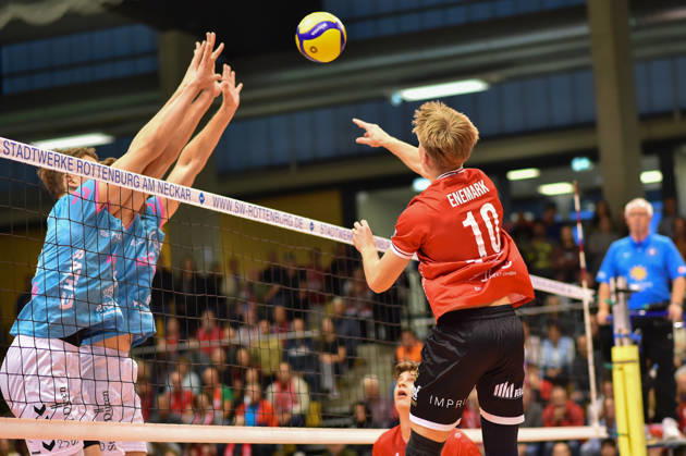 Volleyball, VBL, TV Rottenburg v Powervolleys Düren
