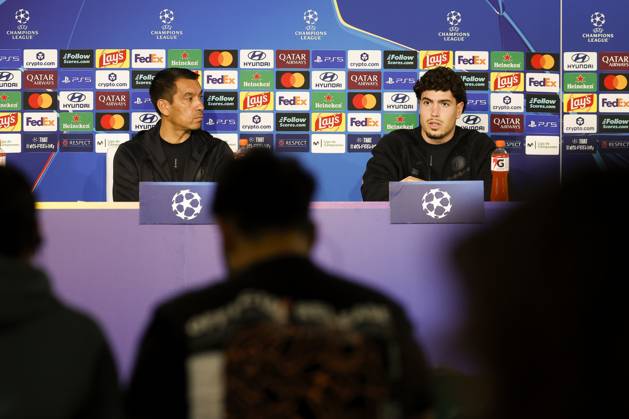 Football, Champions League, Feyenoord Rotterdam, press conference