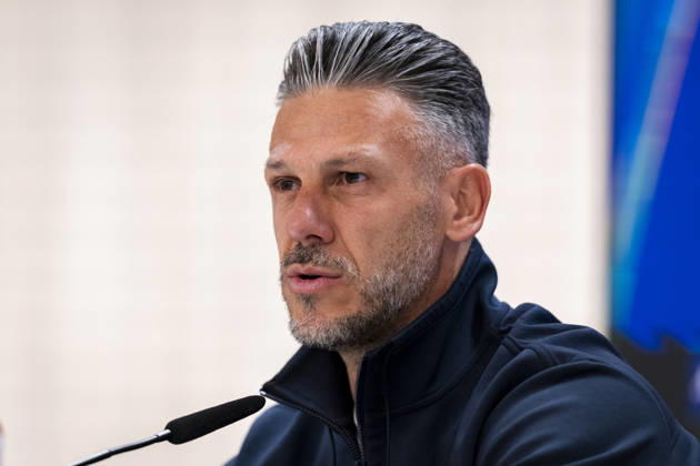 RB Leipzig Training Session And press conference, PK, Pressekonferenz - UEFA Champions League 2026 27 League Phase MD3 MADRID, SPAIN - OCTOBER 20: Martin Demichelis, head coach of RB Leipzig, speaks during the press conference on day ahead of the UEFA Champions League 2026 27 League Phase MD3 at Estadio Bernabeu on October 20, 2026 in Madrid, Spain. Madrid Estadio Bernabeu Madrid Spain Copyright: xAlbertoxGardinx AGardin_20261020_Leipzig_Press_0046