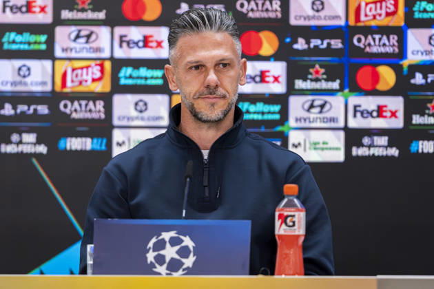 RB Leipzig Training Session And press conference, PK, Pressekonferenz - UEFA Champions League 2026 27 League Phase MD3 MADRID, SPAIN - OCTOBER 20: Martin Demichelis, head coach of RB Leipzig, speaks during the press conference on day ahead of the UEFA Champions League 2026 27 League Phase MD3 at Estadio Bernabeu on October 20, 2026 in Madrid, Spain. Madrid Estadio Bernabeu Madrid Spain Copyright: xAlbertoxGardinx AGardin_20261020_Leipzig_Press_0050