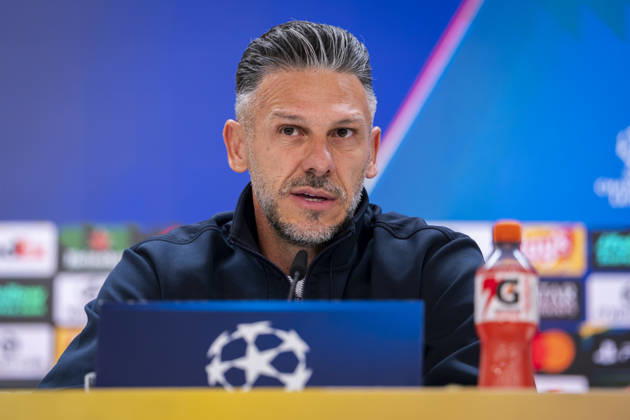 RB Leipzig Training Session And press conference, PK, Pressekonferenz - UEFA Champions League 2026 27 League Phase MD3 MADRID, SPAIN - OCTOBER 20: Martin Demichelis, head coach of RB Leipzig, speaks during the press conference on day ahead of the UEFA Champions League 2026 27 League Phase MD3 at Estadio Bernabeu on October 20, 2026 in Madrid, Spain. Madrid Estadio Bernabeu Madrid Spain Copyright: xAlbertoxGardinx AGardin_20261020_Leipzig_Press_0060