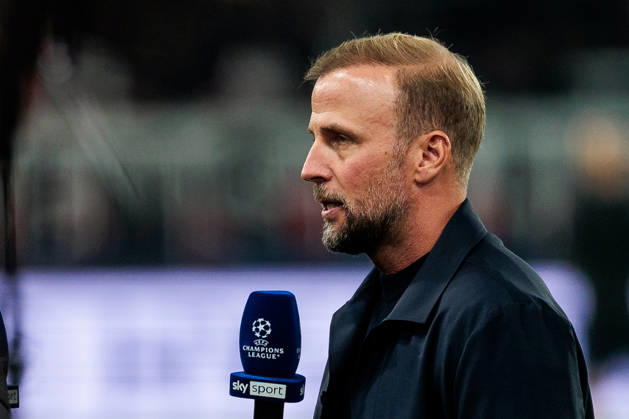 STUTTGART, GERMANY - OCTOBER 20: Sebastian Hoeness (Head Coach VfB Stuttgart) during pre game interviews before the UEFA Champions League match between VfB Stuttgart vs. Atletico de Madrid at Arena Stuttgart on matchday 3 of the UEFA Champions League on October 20, 2026 in Stuttgart, Germany. Baden-Wuerttemberg Germany Copyright: xSteffiexWunderlx