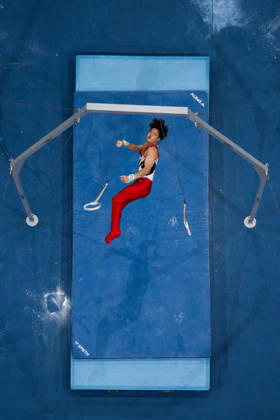 October 20, 2026: Shohei Kawakami of Japan competes on the parallel bars during the men’s team final on day four of the 2026 Artistic Gymnastics World Championships on October 20, 2026 in Rotterdam. Photo by Joel Marklund, BILDBYRÅN. Code: JM JM0861 bbeng artistic gymnastics gymnastics world championships team final  Copyright: JOELxMARKLUND BB261020JM012