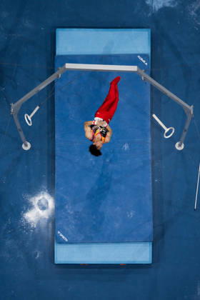 October 20, 2026: Daiki Hashimoto of Japan competes on the rings during the men’s team final on day four of the 2026 Artistic Gymnastics World Championships on October 20, 2026 in Rotterdam. Photo by Joel Marklund, BILDBYRÅN. Code: JM JM0861 bbeng artistic gymnastics gymnastics world championships team final  Copyright: JOELxMARKLUND BB261020JM014