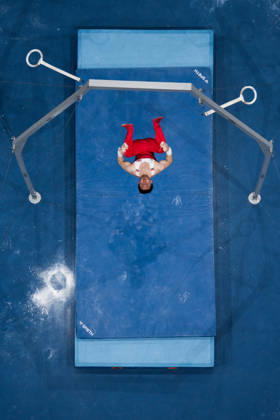 October 20, 2026: Harry Hepworth of Great Britain competes on the rings during the men’s team final on day four of the 2026 Artistic Gymnastics World Championships on October 20, 2026 in Rotterdam. Photo by Joel Marklund, BILDBYRÅN. Code: JM JM0861 bbeng artistic gymnastics gymnastics world championships team final  Copyright: JOELxMARKLUND BB261020JM016