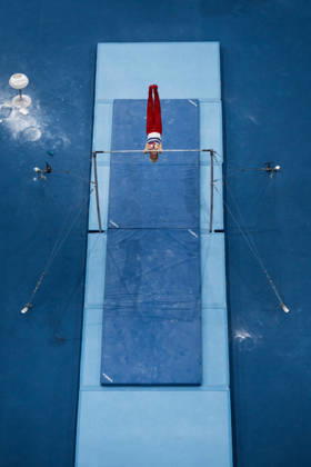 October 20, 2026: Danila Leykin of the United States competes on the horizontal bar during the men’s team final on day four of the 2026 Artistic Gymnastics World Championships on October 20, 2026 in Rotterdam. Photo by Joel Marklund, BILDBYRÅN. Code: JM JM0861 bbeng artistic gymnastics gymnastics world championships team final  Copyright: JOELxMARKLUND BB261020JM022