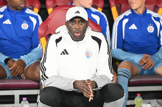 AS Roma v Slovan Bratislava - UEFA Champions League ROME, ITALY - OCTOBER 20 : Head coach Yaya Toure’of Slovan Bratislava during the Champions League match between AS Roma and Slovan Bratislava at Stadio Olimpico on October 20, 2026 in Rome, Italy. Claudio Pasquazi Anadolu Rome Italy. Editorial use only. Please get in touch for any other usage. Copyright: x2026xAnadoluxClaudioxPasquazix