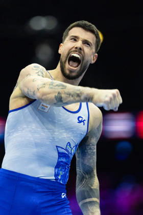 2026-10-20 Artistic Gymnastics World Championships 2026 - Day 4 ROTTERDAM, NETHERLANDS - OCTOBER 20: Casimir Schmidt of Netherlands competes during Day 4 of the Artistic Gymnastics World Championships 2026 at Rotterdam Ahoy on October 20, 2026 in Rotterdam, Netherlands. Rotterdam Rotterdam Ahoy Netherlands Content not available for redistribution in The Netherlands directly or indirectly through any third parties. Copyright: xMarcelxvanxPlateringenx