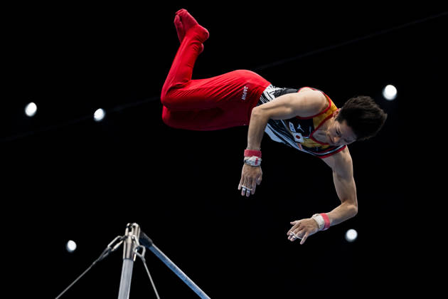 October 20, 2026: Fusuke Maeda of Japan competes on the horizontal bar during the men’s team final on day four of the 2026 Artistic Gymnastics World Championships on October 20, 2026 in Rotterdam. Photo by Joel Marklund, BILDBYRÅN. Code: JM JM0861 bbeng artistic gymnastics gymnastics world championships team final  Copyright: JOELxMARKLUND BB261020JM029
