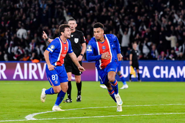 Joie des joueurs du Paris SG aprés le but de Desire Doue (Paris SG) - Match de Ligue Des Champions 2026-2027 (LDC) PSG - Barcelone (4-2) au Parc des Princes à Paris, le 20 octobre 2026. 2026-2027 Champions League (UCL) match: PSG vs. Barcelona (4–2) at the Parc des Princes in Paris, October 20, 2026. Paris France  Copyright: xMichaelxBaucherx xPsnewZx xBestimagexMichaelxBaucherx xPsnewZx xBestimagex