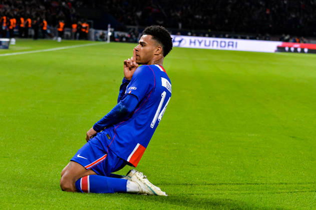 Joie des joueurs du Paris SG aprés le but de Desire Doue (Paris SG) - Match de Ligue Des Champions 2026-2027 (LDC) PSG - Barcelone (4-2) au Parc des Princes à Paris, le 20 octobre 2026. 2026-2027 Champions League (UCL) match: PSG vs. Barcelona (4–2) at the Parc des Princes in Paris, October 20, 2026. Paris France  Copyright: xMichaelxBaucherx xPsnewZx xBestimagexMichaelxBaucherx xPsnewZx xBestimagex