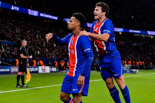 Joie des joueurs du Paris SG aprés le but de Desire Doue (Paris SG) - Match de Ligue Des Champions 2026-2027 (LDC) PSG - Barcelone (4-2) au Parc des Princes à Paris, le 20 octobre 2026. 2026-2027 Champions League (UCL) match: PSG vs. Barcelona (4–2) at the Parc des Princes in Paris, October 20, 2026. Paris France  Copyright: xMichaelxBaucherx xPsnewZx xBestimagexMichaelxBaucherx xPsnewZx xBestimagex