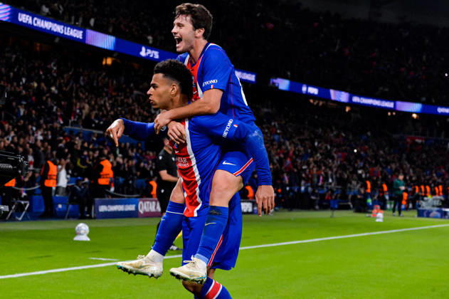 Joie des joueurs du Paris SG aprés le but de Desire Doue (Paris SG) - Match de Ligue Des Champions 2026-2027 (LDC) PSG - Barcelone (4-2) au Parc des Princes à Paris, le 20 octobre 2026. 2026-2027 Champions League (UCL) match: PSG vs. Barcelona (4–2) at the Parc des Princes in Paris, October 20, 2026. Paris France  Copyright: xMichaelxBaucherx xPsnewZx xBestimagexMichaelxBaucherx xPsnewZx xBestimagex