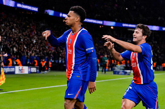 Joie des joueurs du Paris SG aprés le but de Desire Doue (Paris SG) - Match de Ligue Des Champions 2026-2027 (LDC) PSG - Barcelone (4-2) au Parc des Princes à Paris, le 20 octobre 2026. 2026-2027 Champions League (UCL) match: PSG vs. Barcelona (4–2) at the Parc des Princes in Paris, October 20, 2026. Paris France  Copyright: xMichaelxBaucherx xPsnewZx xBestimagexMichaelxBaucherx xPsnewZx xBestimagex