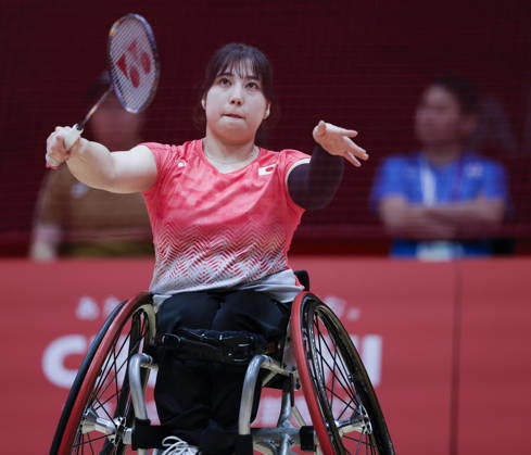 Sena Tomoyose (JPN), OCTOBER 21, 2026 - Para Badminton : Women s Singles WH1 Group B during the Asian Para Games Aichi-Nagoya 2026 at Ichinomiya City Municipal Gymnasium in Ichinomiya, Japan. Noxthirdxpartyxsales  aflo_357800571 HAYASHI,xKyokox