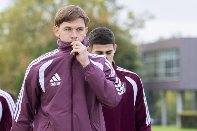 RSC Anderlecht open training 21 10 NEERPEDE, BELGIUM - OCTOBER 21 : Players of RSC Anderlecht during an open training pictured on October 21, 2026 in Neerpede, Belgium, 21 10 2026 Neerpede Belgium Copyright: xXpix