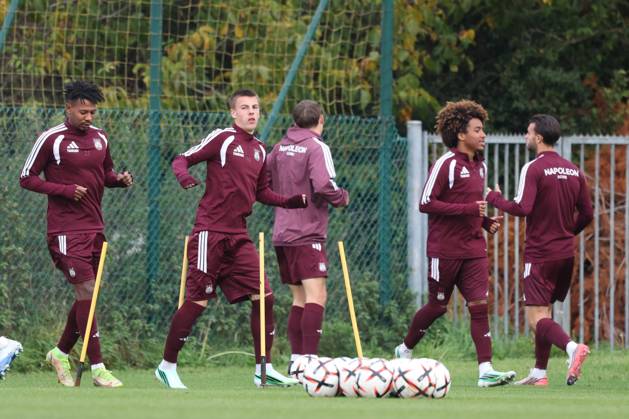 RSC Anderlecht open training 21 10 NEERPEDE, BELGIUM - OCTOBER 21 : Players of RSC Anderlecht during an open training pictured on October 21, 2026 in Neerpede, Belgium, 21 10 2026 Neerpede Belgium Copyright: xXpix