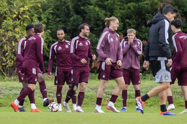 RSC Anderlecht open training 21 10 NEERPEDE, BELGIUM - OCTOBER 21 : Players of RSC Anderlecht during an open training pictured on October 21, 2026 in Neerpede, Belgium, 21 10 2026 Neerpede Belgium Copyright: xXpix