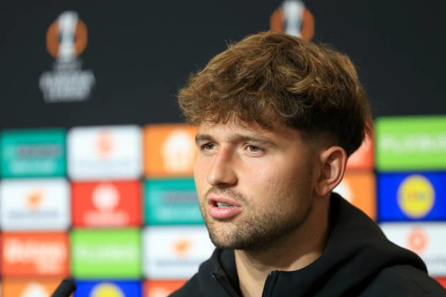 SOCCER - UEFA EL, Sturm vs Marseille GRAZ,AUSTRIA,21.OCT.26 - SOCCER - UEFA Europa League, SK Sturm Graz vs Olympique de Marseille, preview, press conference, PK, Pressekonferenz Sturm. Image shows Simon Seidl (Sturm).  GEPAxpictures xMarioxBuehner-Weinrauch