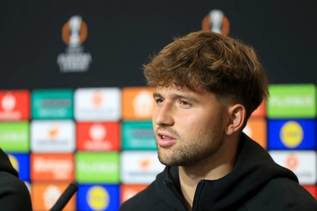 SOCCER - UEFA EL, Sturm vs Marseille GRAZ,AUSTRIA,21.OCT.26 - SOCCER - UEFA Europa League, SK Sturm Graz vs Olympique de Marseille, preview, press conference, PK, Pressekonferenz Sturm. Image shows Simon Seidl (Sturm).  GEPAxpictures xMarioxBuehner-Weinrauch