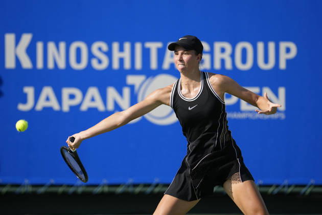 WTA, Tennis Damen Kinoshita Group Japan Open - Day 3 Lilli Tagger of Austria competes in her round of 16 singles match against Tereza Valentova of the Czech Republic at the 2026 Kinoshita Group Japan Open Women s tennis tournament at the Utsubo Tennis Center in Osaka, Japan, on October 21, 2026. Osaka Japan  Copyright: xOwenxHammondx originalFilename:hammond-2026kino261021_npdrX.jpg