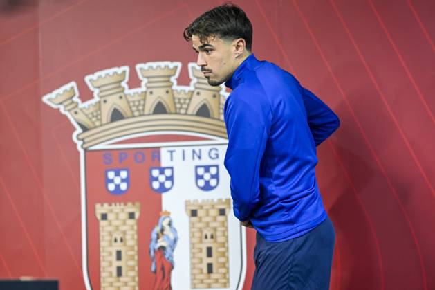 SC Braga v KAA Gent - UEFA Conference League Media Activities 21 10 2026 BRAGA, PORTUGAL - OCTOBER 21 : Tiago Alves Araujo Felipe defender of KAA Gent speaking with the media during a pre-match press conference, PK, Pressekonferenz ahead of the UEFA Conference League 2026 27 League Phase matchday 2 match between SC Braga and KAA Gent on October 21, 2026 in Braga, Portugal, 21 10 2026 Braga Portugal  Copyright: xNicoxVereeckenx
