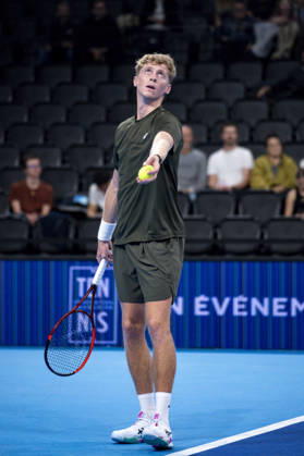 TENNIS : ATP, Tennis Herren 250 - Grand Tennis AURA - Decines (France) 21 10 2026 Corentin Moutet (FRA) vs Felix Balshaw (FRA) during the tournament of the Auvergne Rhône-Alpes Grand Prix at the LDLC Arena in Décines on October 21, 2026. Photo Sandrine Thesillat PsNewZ  Copyright: xSandrinexTHESILLATx