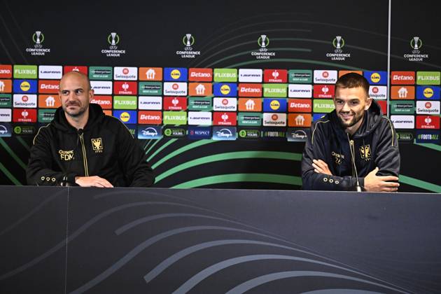 Football, ECL, Sint-Truidense VV, press conference