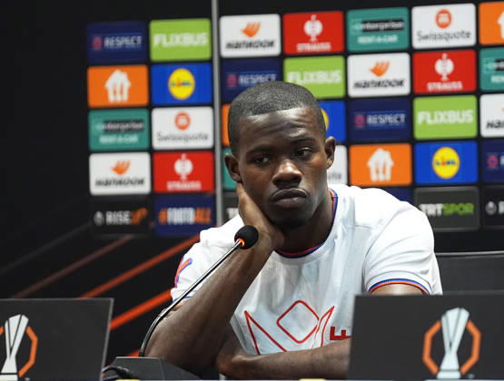 Ahead of Besiktas v Crystal Palace - UEFA Europa League ISTANBUL, TURKIYE - OCTOBER 21: Tyrick Mitchell of Crystal Palace attends a press conference, PK, Pressekonferenz at Tupras Stadium ahead of UEFA Europa League football match against Besiktas in Istanbul, Turkiye on October 21, 2026. Esra Bilgin Anadolu Istanbul Turkey. Editorial use only. Please get in touch for any other usage.  Copyright: x2026xAnadoluxEsraxBilginx