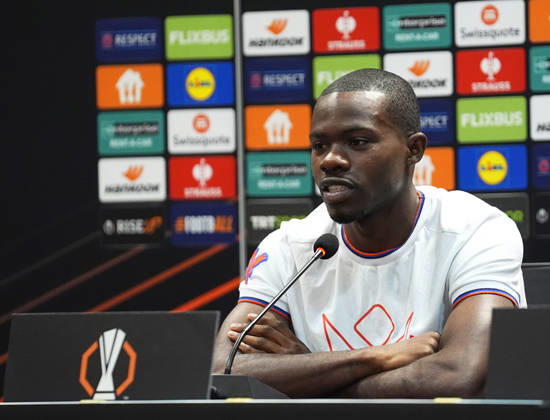 Ahead of Besiktas v Crystal Palace - UEFA Europa League ISTANBUL, TURKIYE - OCTOBER 21: Tyrick Mitchell of Crystal Palace attends a press conference, PK, Pressekonferenz at Tupras Stadium ahead of UEFA Europa League football match against Besiktas in Istanbul, Turkiye on October 21, 2026. Esra Bilgin Anadolu Istanbul Turkey. Editorial use only. Please get in touch for any other usage.  Copyright: x2026xAnadoluxEsraxBilginx