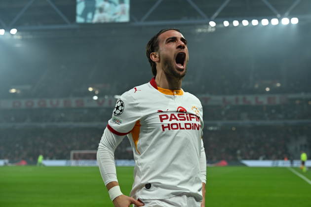 Lille v Galatasaray - UEFA Champions League LILLE, FRANCE - OCTOBER 21: Yunus Akgun of Galatasaray celebrates after a goal during UEFA Champions League match between Lille and Galatasaray at Stade Pierre-Mauroy (Pierre Mauroy Stadium) in Lille, France on October 21, 2026. Mustafa Yalcin Anadolu Lille France. Editorial use only. Please get in touch for any other usage.  Copyright: x2026xAnadoluxMustafaxYalcinx