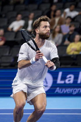 TENNIS : ATP, Tennis Herren 250 - Grand Tennis AURA - Decines (France) 21 10 2026 Corentin Moutet (FRA) vs Felix Balshaw (FRA) during the tournament of the Auvergne Rhône-Alpes Grand Prix at the LDLC Arena in Décines on October 21, 2026. Photo Sandrine Thesillat PsNewZ  Copyright: xSandrinexTHESILLATx