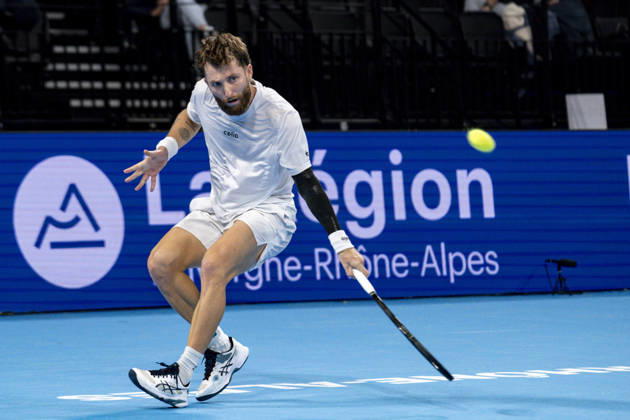 TENNIS : ATP, Tennis Herren 250 - Grand Tennis AURA - Decines (France) 21 10 2026 Corentin Moutet (FRA) vs Felix Balshaw (FRA) during the tournament of the Auvergne Rhône-Alpes Grand Prix at the LDLC Arena in Décines on October 21, 2026. Photo Sandrine Thesillat PsNewZ  Copyright: xSandrinexTHESILLATx