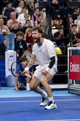 TENNIS : ATP, Tennis Herren 250 - Grand Tennis AURA - Decines (France) 21 10 2026 Corentin Moutet (FRA) vs Felix Balshaw (FRA) during the tournament of the Auvergne Rhône-Alpes Grand Prix at the LDLC Arena in Décines on October 21, 2026. Photo Sandrine Thesillat PsNewZ  Copyright: xSandrinexTHESILLATx