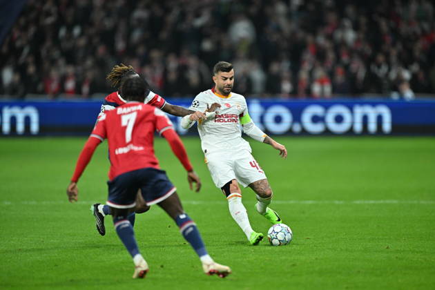 Lille v Galatasaray - UEFA Champions League LILLE, FRANCE - OCTOBER 21: Abdulkerim Bardakci of Galatasaray competes during UEFA Champions League match between Lille and Galatasaray at Stade Pierre-Mauroy (Pierre Mauroy Stadium) in Lille, France on October 21, 2026. Mustafa Yalcin Anadolu Lille France. Editorial use only. Please get in touch for any other usage.  Copyright: x2026xAnadoluxMustafaxYalcinx