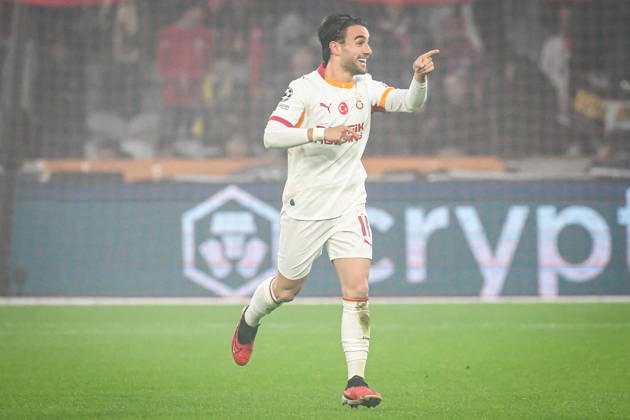 October 21, 2026, Villeneuve-D ascq, France, France: Yunus AKGUN of Galatasaray celebrates his goal during the UEFA Champions League, League Phase MD3 match between Lille OSC (LOSC) and Galatasaray SK at Pierre Mauroy Stadium on October 21, 2026 in Villeneuve-d Ascq near Lille, France. Villeneuve-D ascq France - ZUMAm308 20261021_zsp_m308_003 Copyright: xMatthieuxMirvillex