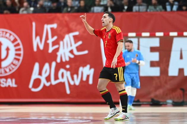 Belgium vs Slovenia - FIFA Futsal World Cup 2028 Main Round Group Phase ANTWERPEN, BELGIUM - OCTOBER 21 : Dillen Steven of Red Devils Futsal during the FIFA Futsal World up 2028 main round group phase at the Lotto Arena on October 21, 2026 in Antwerpen, Belgium, 21 10 2026 Antwerpen Belgium  Copyright: xGvgx