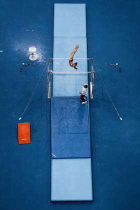 2026 Artistic Gymnastics World Championships, Day 5, Women’s Team Final, October 21, 2026: Qiyuan Qiu of China competes on the uneven bars during the women’s team final on day five of the 2026 Artistic Gymnastics World Championships on October 21, 2026 in Rotterdam. Photo by Joel Marklund, BILDBYRÅN, code JM JM0863 bbeng artistic gymnastics artistic gymnastics gymnastics world championships world championships artistic gymnastics world championships final team final women’s team final  Copyright: JOELxMARKLUND BB261021JM015