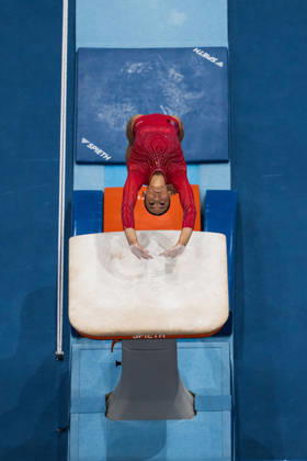 2026 Artistic Gymnastics World Championships, Day 5, Women’s Team Final, October 21, 2026: Maiana Prat of France competes in the vault during the women’s team final on day five of the 2026 Artistic Gymnastics World Championships on October 21, 2026 in Rotterdam. Photo: Joel Marklund, BILDBYRÅN. Code: JM JM0863 bbeng artistic gymnastics gymnastics world championships team final women s team final France  Copyright: JOELxMARKLUND BB261021JM025