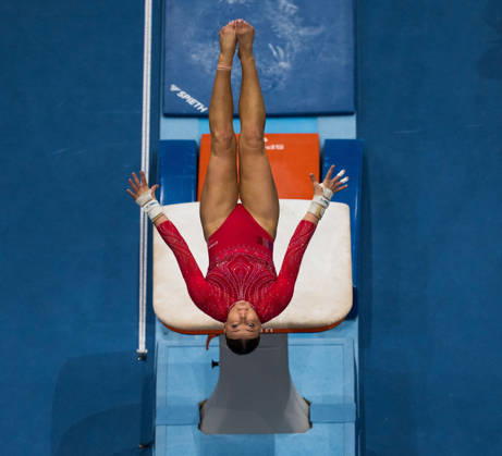 2026 Artistic Gymnastics World Championships, Day 5, Women’s Team Final, October 21, 2026: Lorette Charpy of France competes in the vault during the women’s team final on day five of the 2026 Artistic Gymnastics World Championships on October 21, 2026 in Rotterdam. Photo by Joel Marklund, BILDBYRÅN, code JM JM0863 bbeng artistic gymnastics gymnastics world championships final team final women s team final France  Copyright: JOELxMARKLUND BB261021JM028