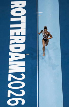 2026 Artistic Gymnastics World Championships, Day 5, Women’s Team Final, October 21, 2026: Rina Kishi of Japan competes in the vault during the women’s team final on day five of the 2026 Artistic Gymnastics World Championships on October 21, 2026 in Rotterdam. Photo by Joel Marklund, BILDBYRÅN, code JM JM0863 bbeng artistic gymnastics artistic gymnastics gymnastics world championships world championships artistic gymnastics world championships final team final women’s team final  Copyright: JOELxMARKLUND BB261021JM031
