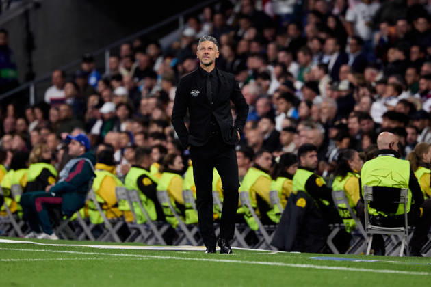 October 21, 2026, Madrid, Madrid, Spain: RB Leipzig head coach Martin Demichelis during UEFA Champions League football match between Real Madrid CF and RB Leipzig at Santiago Bernabeu Stadium in Madrid, Spain, October 21, 2026 Madrid Spain - ZUMAa206 20261021_zsp_a206_138 Copyright: xRubenxAlbarranx