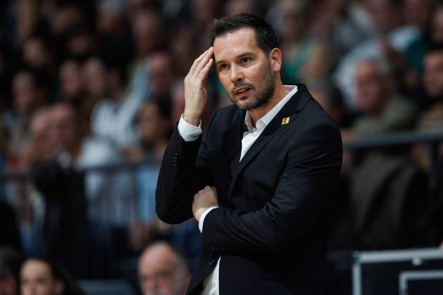 Damir Rancic, KK Croatia Split, grief, disappointment, emotions; Vet Concept Gladiators Trier vs. KK Split, basketball, FIBA Europe Cup, Matchday 3, 2026–2027 season, October 21, 2026 Vet Concept Gladiators Trier vs. KK Split, Basketball, FIBA Europe Cup, Matchday 3, 2026–2027 Season, October 21, 2026 Copyright: xEibnerxPressefotox EP_ANS