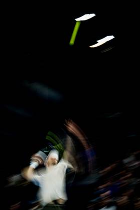 Raphael Collignon of Belgium pictured in action during the European Open ATP, Tennis Herren tennis tournament in Brussels, on Thursday 22 October. This year s edition of the tournament is taking place from 17 to 25 October JASPERxJACOBS  x190644841x