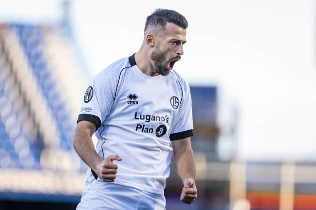 Getafe CF v FC Lugano - UEFA Conference League 2026 27 League Phase MD2 GETAFE, SPAIN - OCTOBER 22: Albian Ajeti of FC Lugano celebrates his goal during the UEFA Conference League 2026 27 League Phase MD2 match between Getafe CF and FC Lugano at Estadio Coliseum on October 22, 2026 in Getafe, Spain. Madrid Estadio Coliseum Madrid Spain Copyright: xAlbertoxGardinx AGardin_20261022_Get_Lug_0022